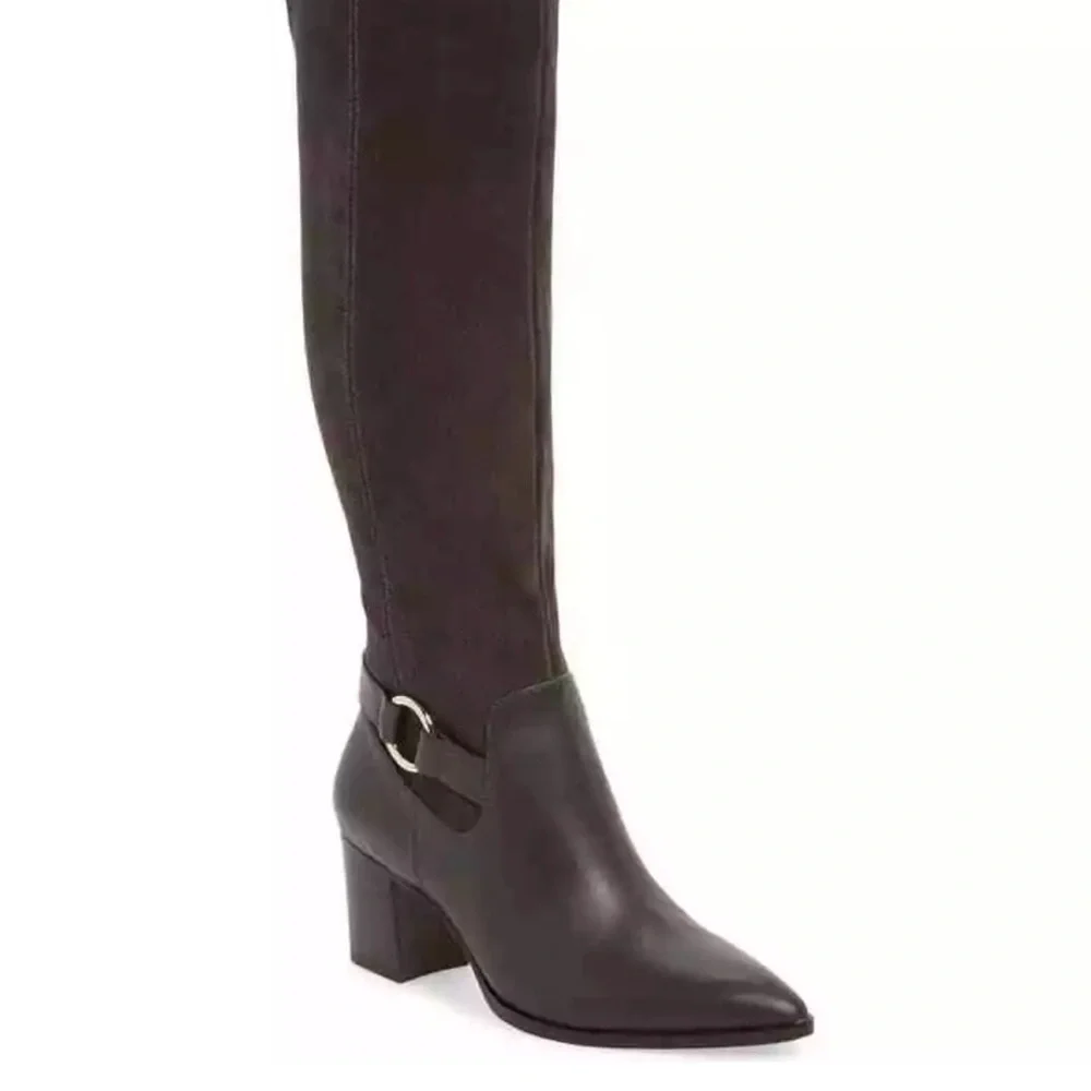 Sole Society Women's Daleena Knee High Boot Iron Brown Size 9 M $160 - Picture 1 of 9